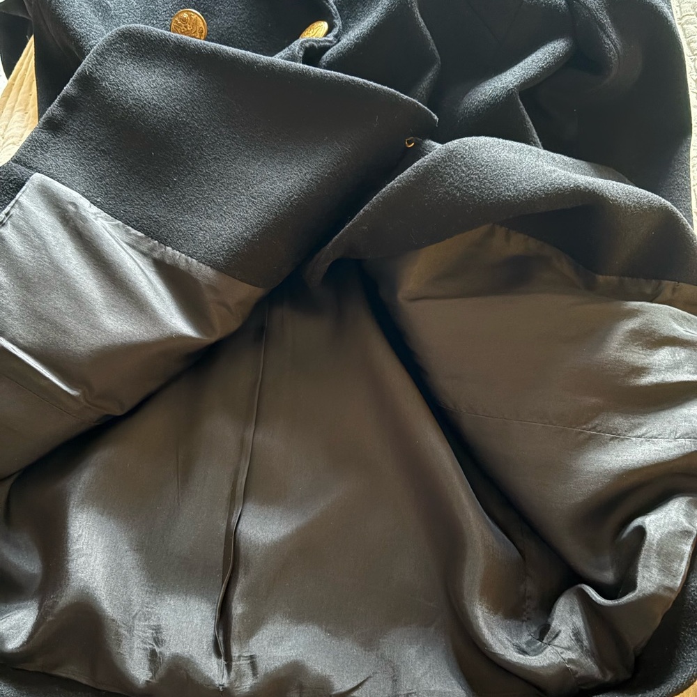 Celine Black Double-Breasted Coat - Picture 8 of 10